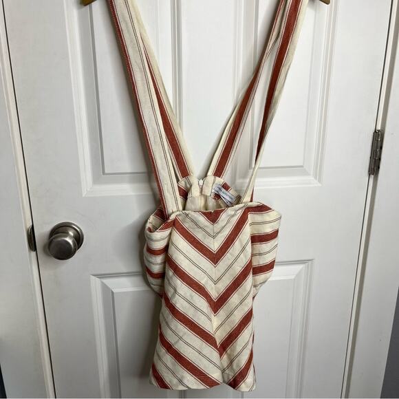 Urban Outfitters Maisey Striped Pocket Overalls Shorts Size Small - Picture 2 of 8